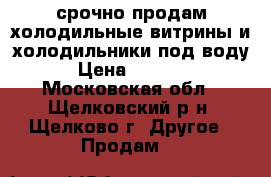 срочно продам холодильные витрины и холодильники под воду! › Цена ­ 30 000 - Московская обл., Щелковский р-н, Щелково г. Другое » Продам   